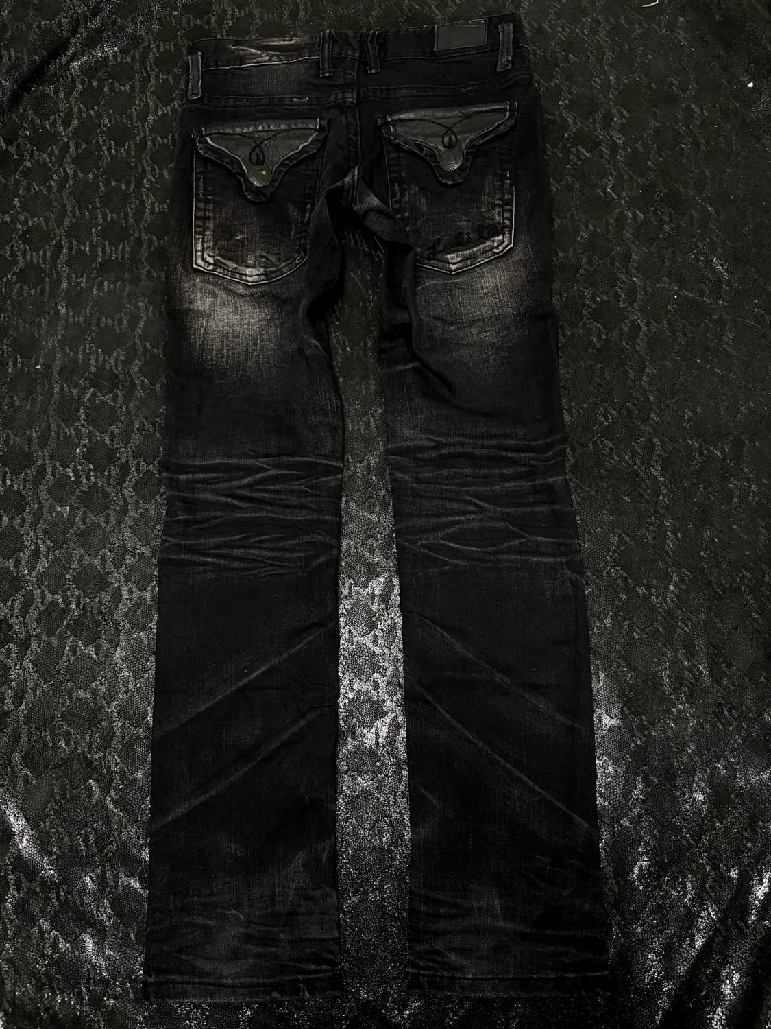 “Lolita Jeans” 00‘s Rare Leather Detail  상품이미지4