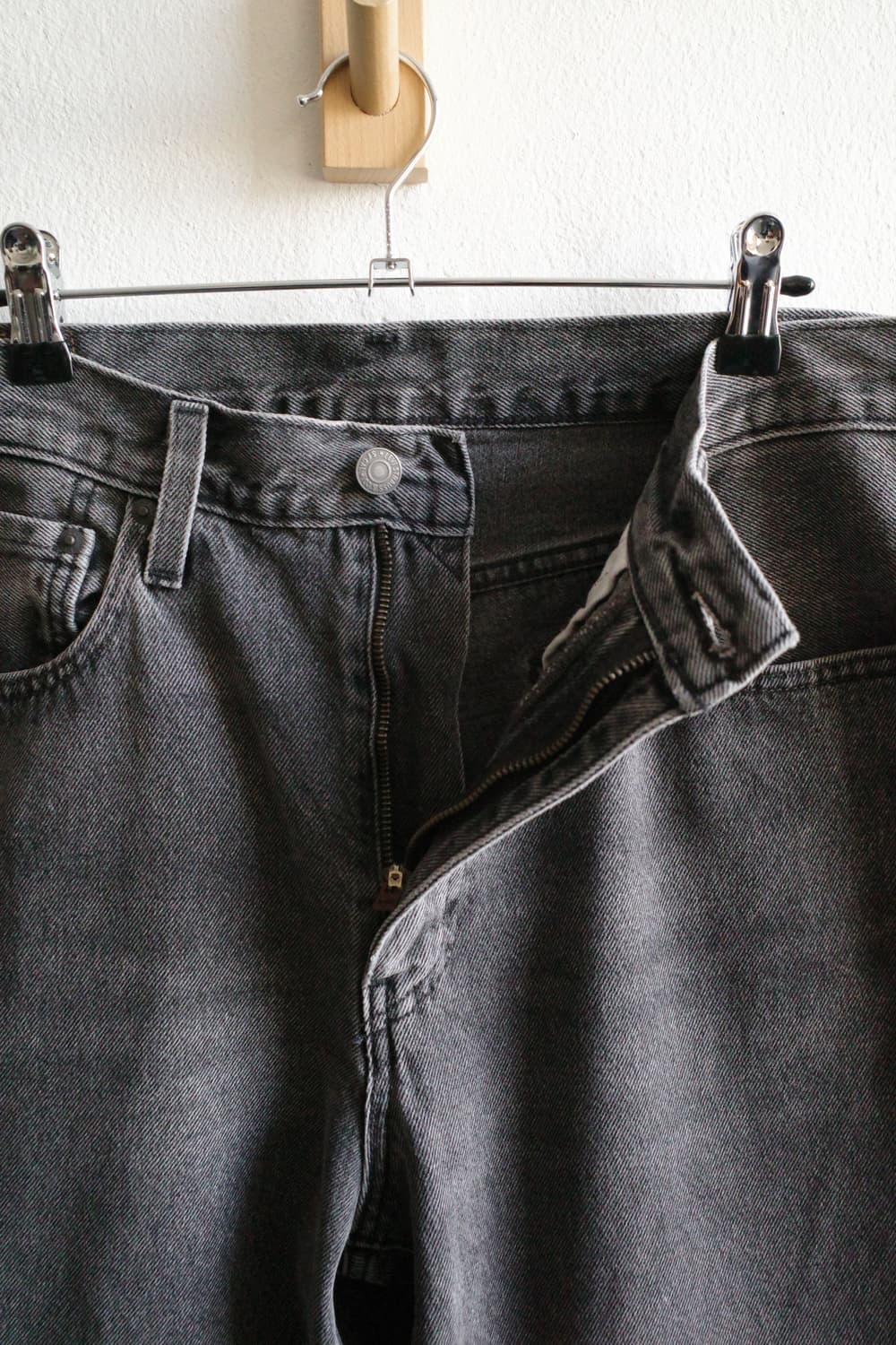 리바이스 프리미엄 568 블랙 데님 팬츠 상품이미지5
