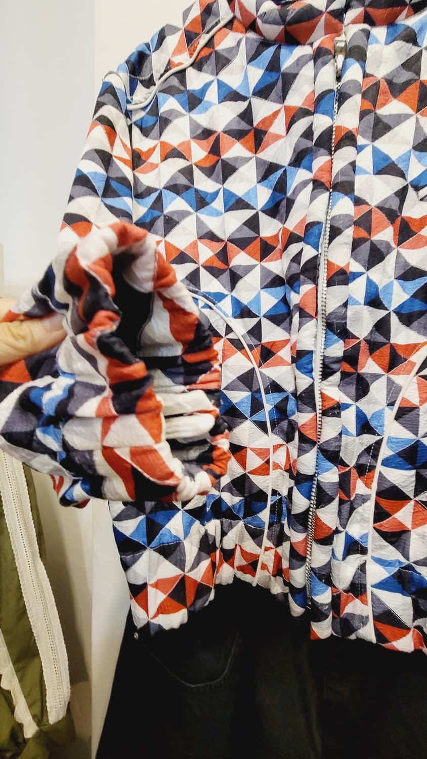 1.이로 멀티 집업  블루종 2.블랙진 와이드 와이드 팬츠 상품이미지8