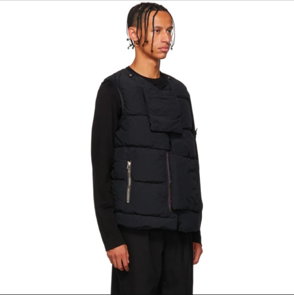 스톤아일랜드 쉐도우 18fw 나슬란 패딩 베스트 블랙 L 상품이미지2