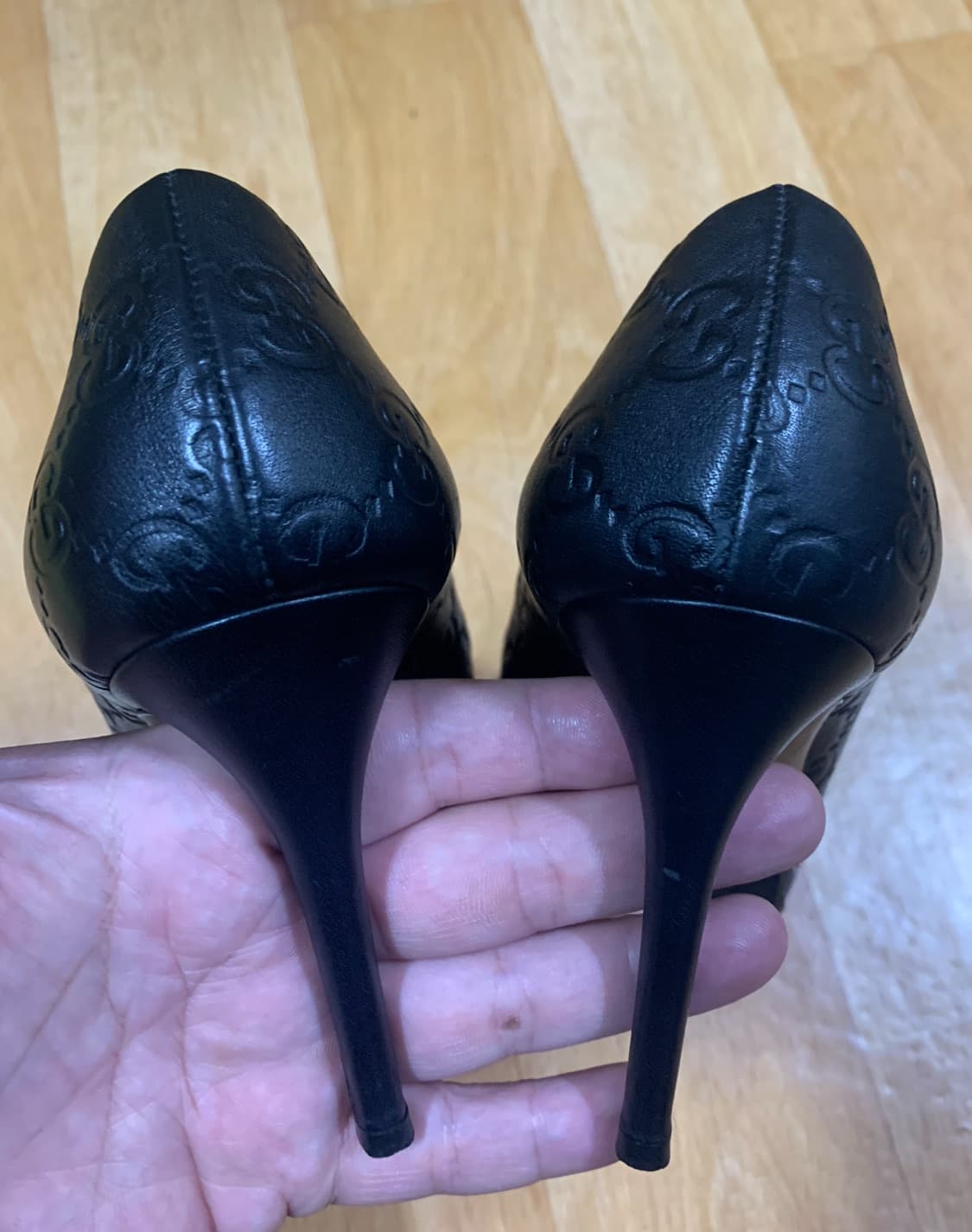 GUCCI 구찌 GG-로고 오픈 토 플랫폼(36 사이즈) 상품이미지5