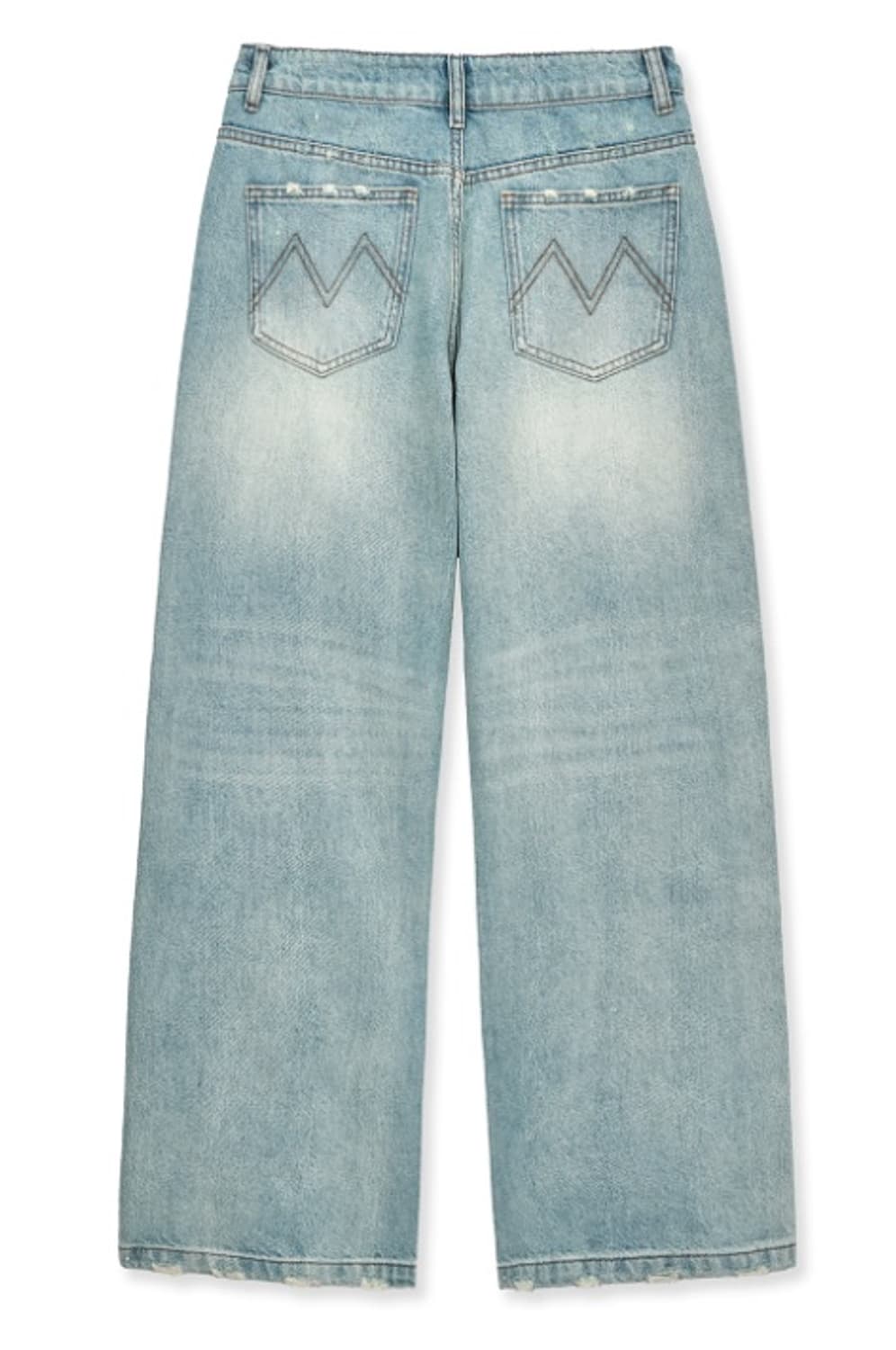 마뗑킴 데미지 데님팬츠 S 상품이미지2