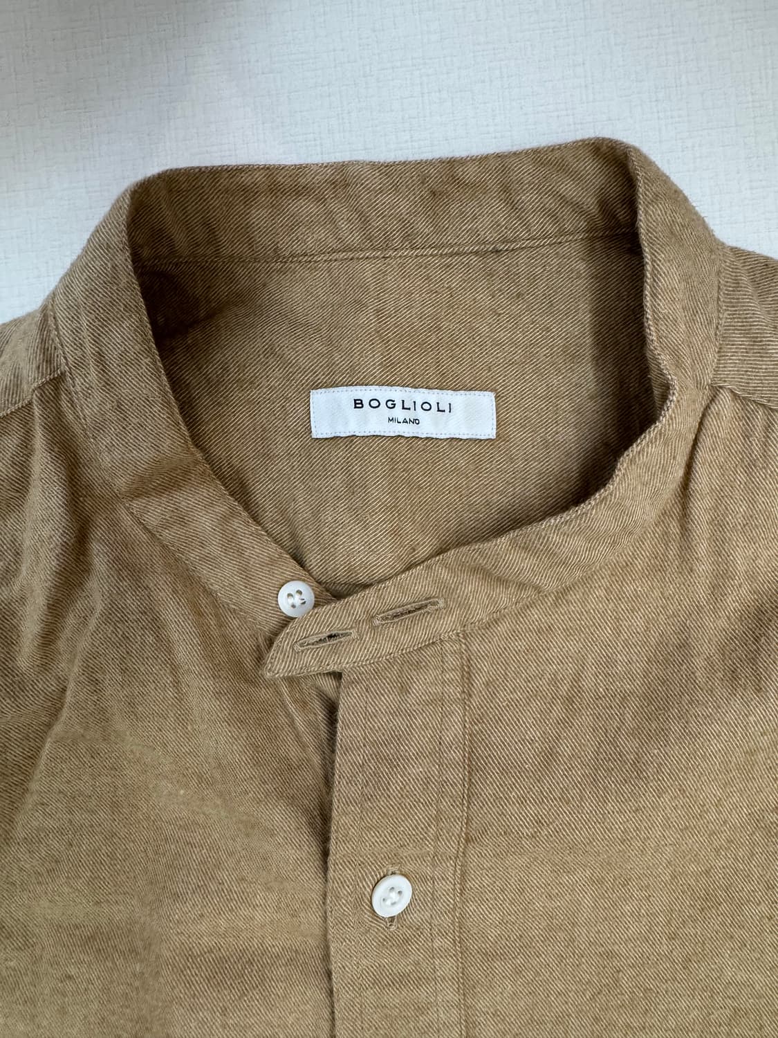 Boglioli 볼리올리 남성 헨리넥 셔츠 상품이미지5