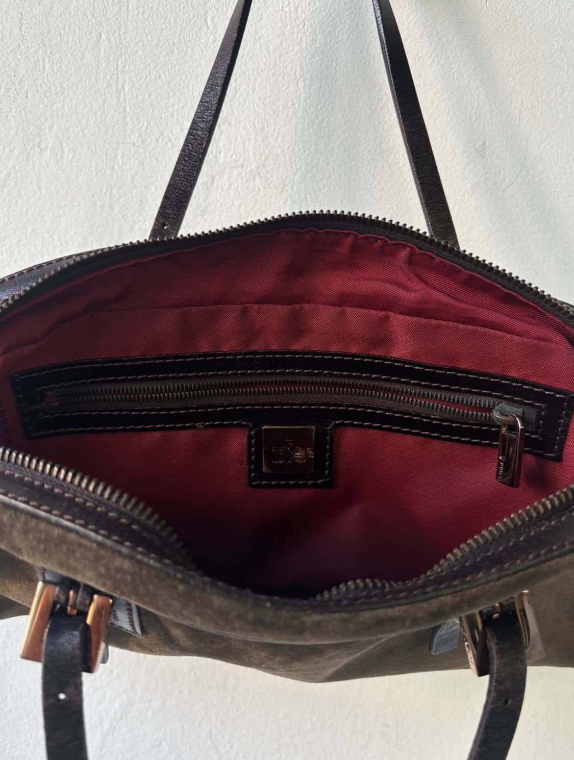 펜디 스웨이드 미니 보스턴 상품이미지7