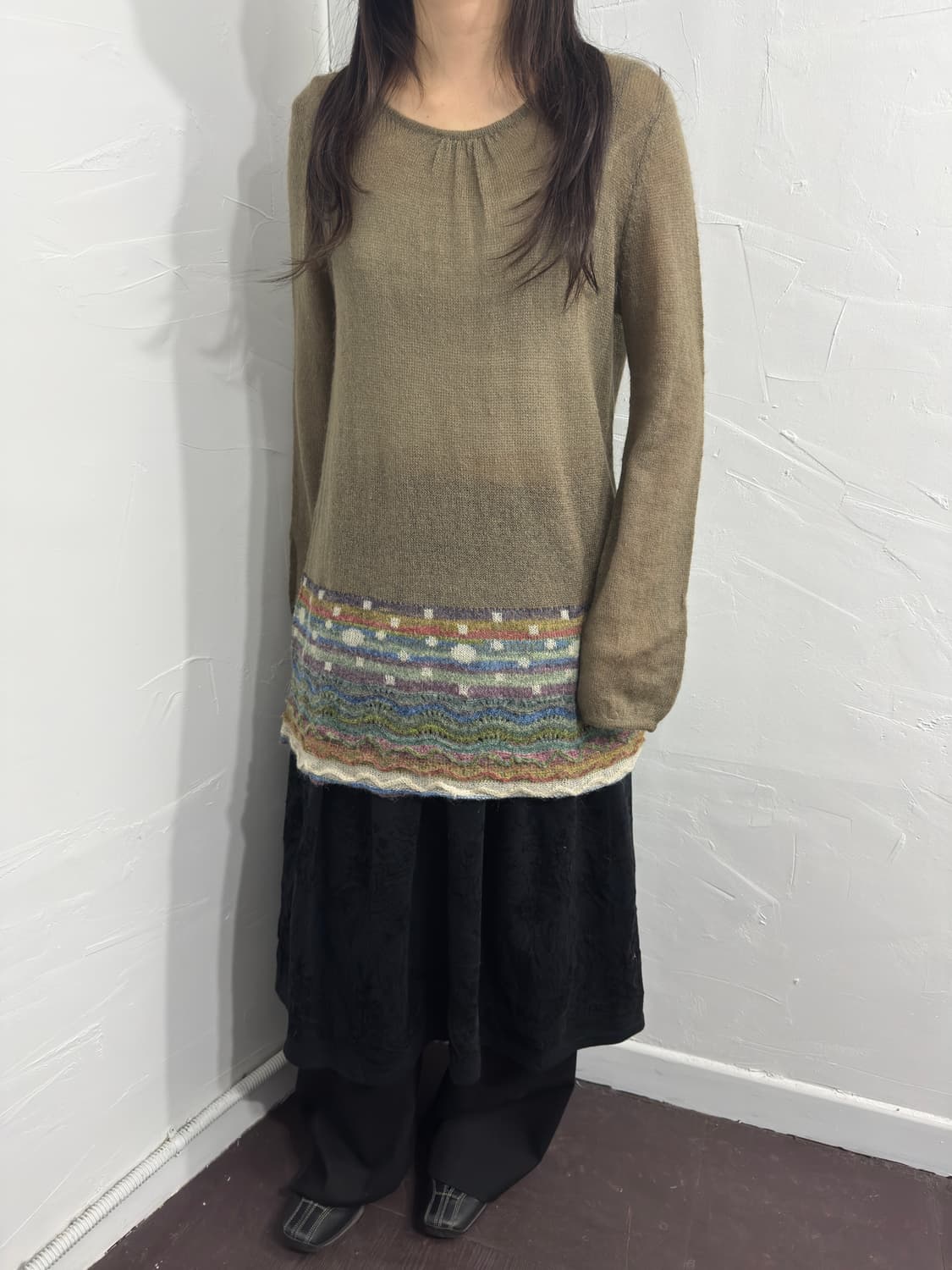 oriental pleats skirt 상품이미지3