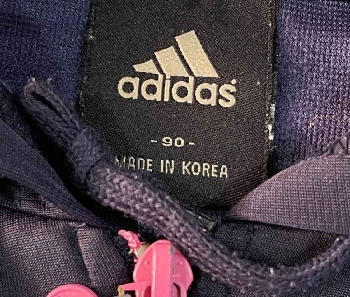 아디다스 핑크 트랙탑 후드 져지집업 90/S 상품이미지3