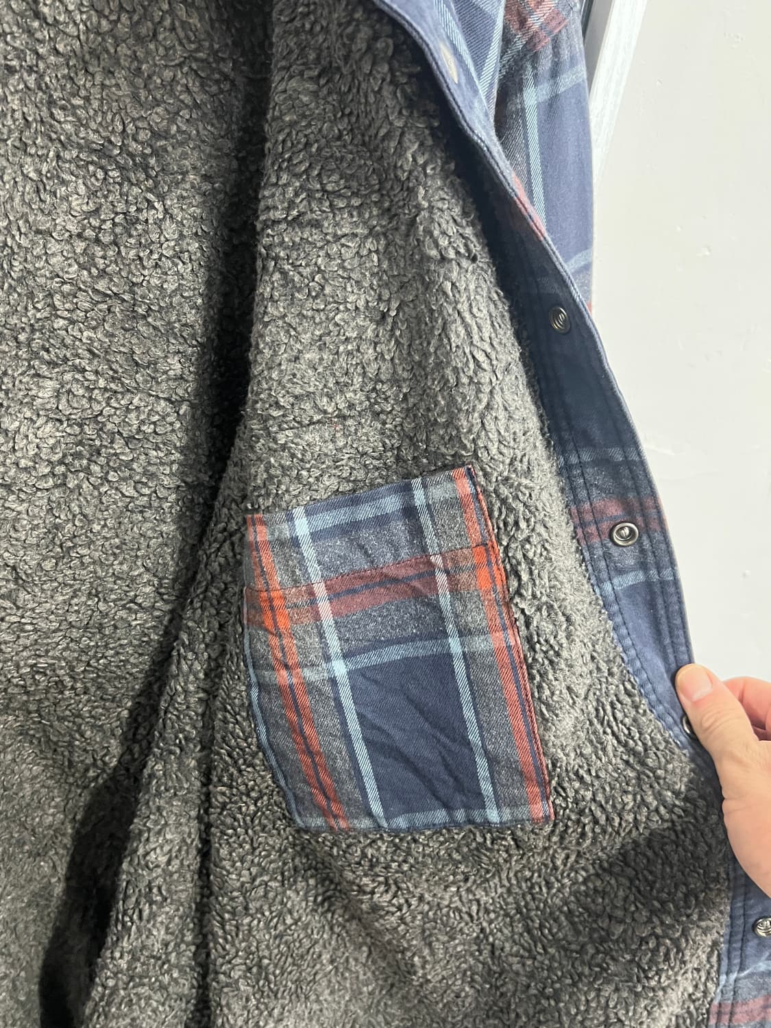 Carhartt 칼하트 허바드 셰르파 플란넬 셔츠 자켓 상품이미지6