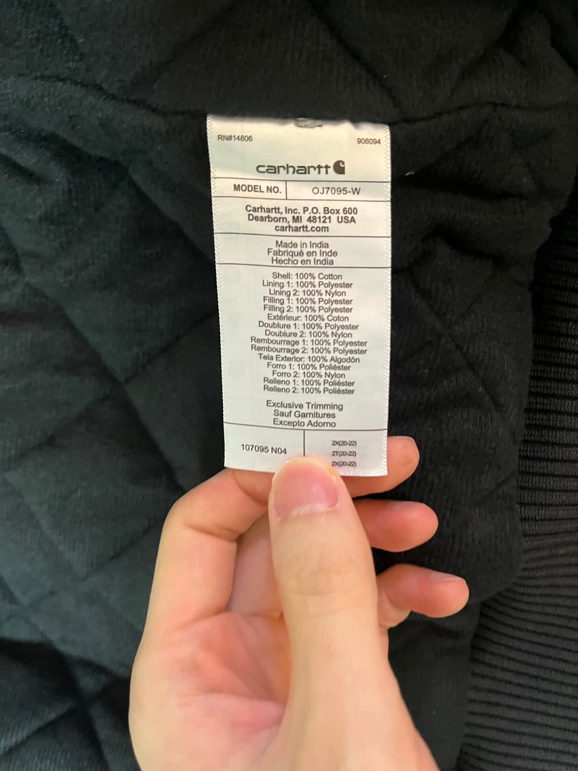 칼하트 50주년 아즈텍 액티브 자켓 2XL (새상품) 상품이미지5