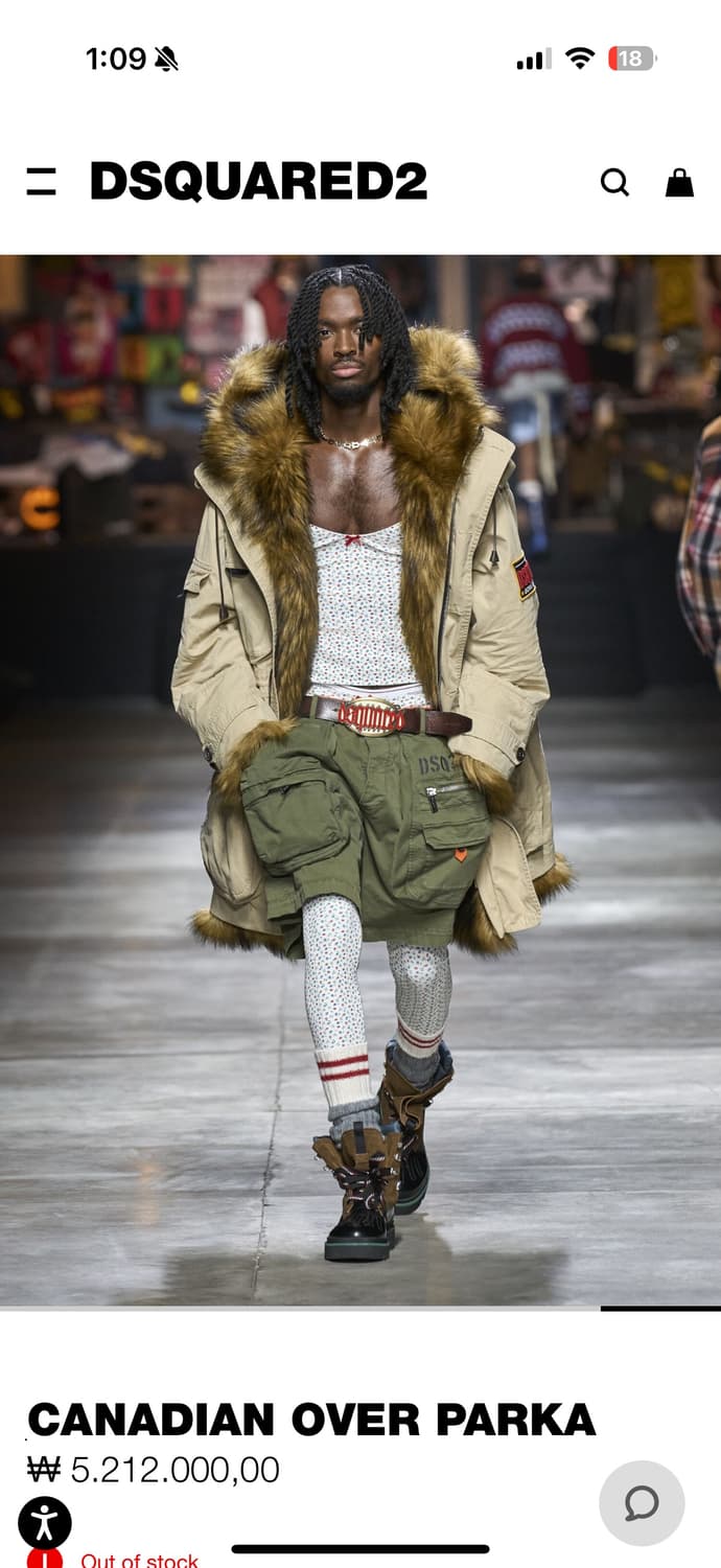 디스퀘어드2 캐나디언 오버 파카 48사이즈 판매 상품이미지2