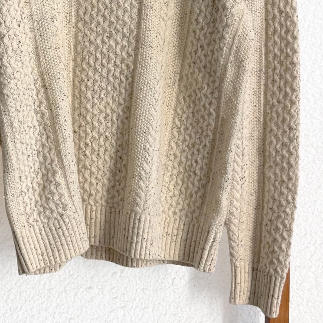 밀크티 케이블 니트 스웨터 상품이미지3
