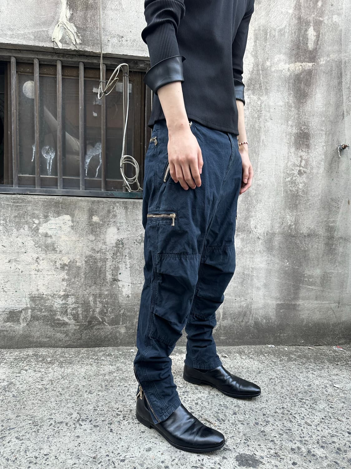 발망 카고 지퍼 디테일 팬츠 상품이미지3