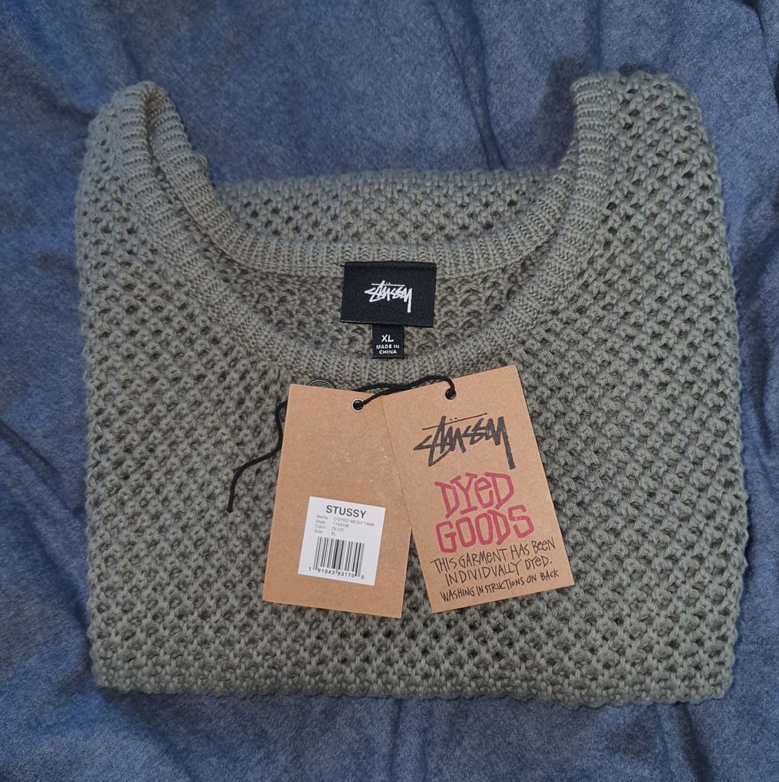 스투시 오다이드 매쉬 탱크탑 베스트 슬리브리스 코쿤착용 상품이미지2