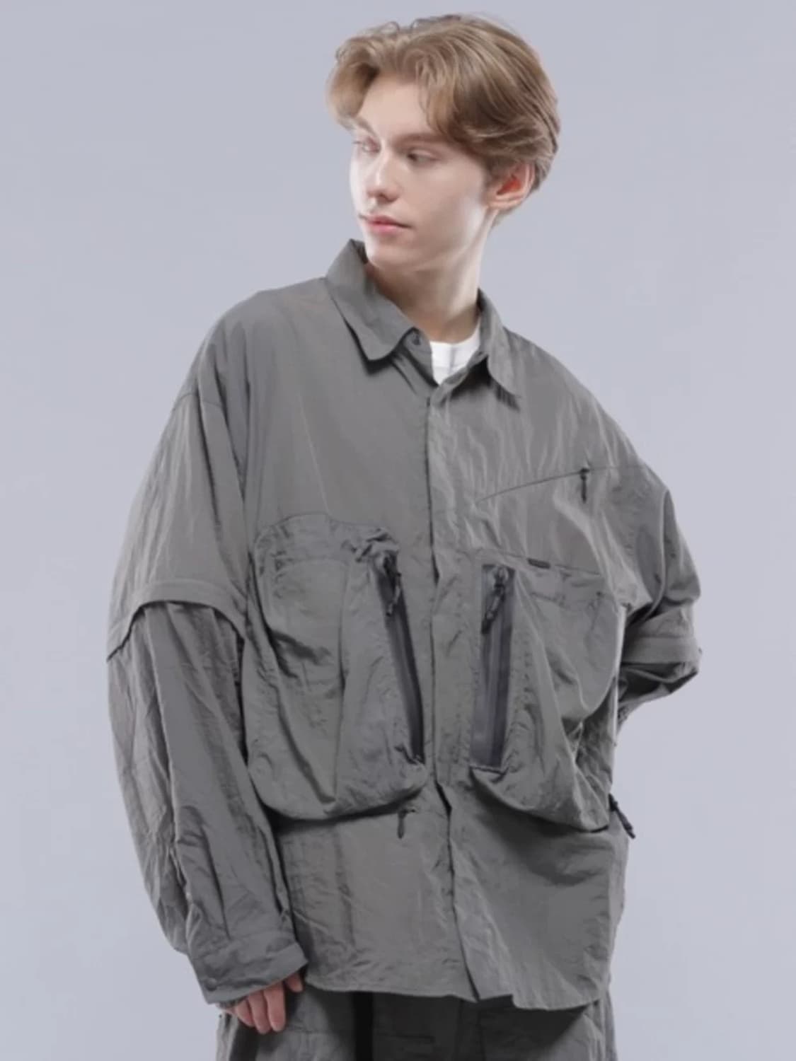 마나스타쉬 포켓 자켓 그레이 L 상품이미지4