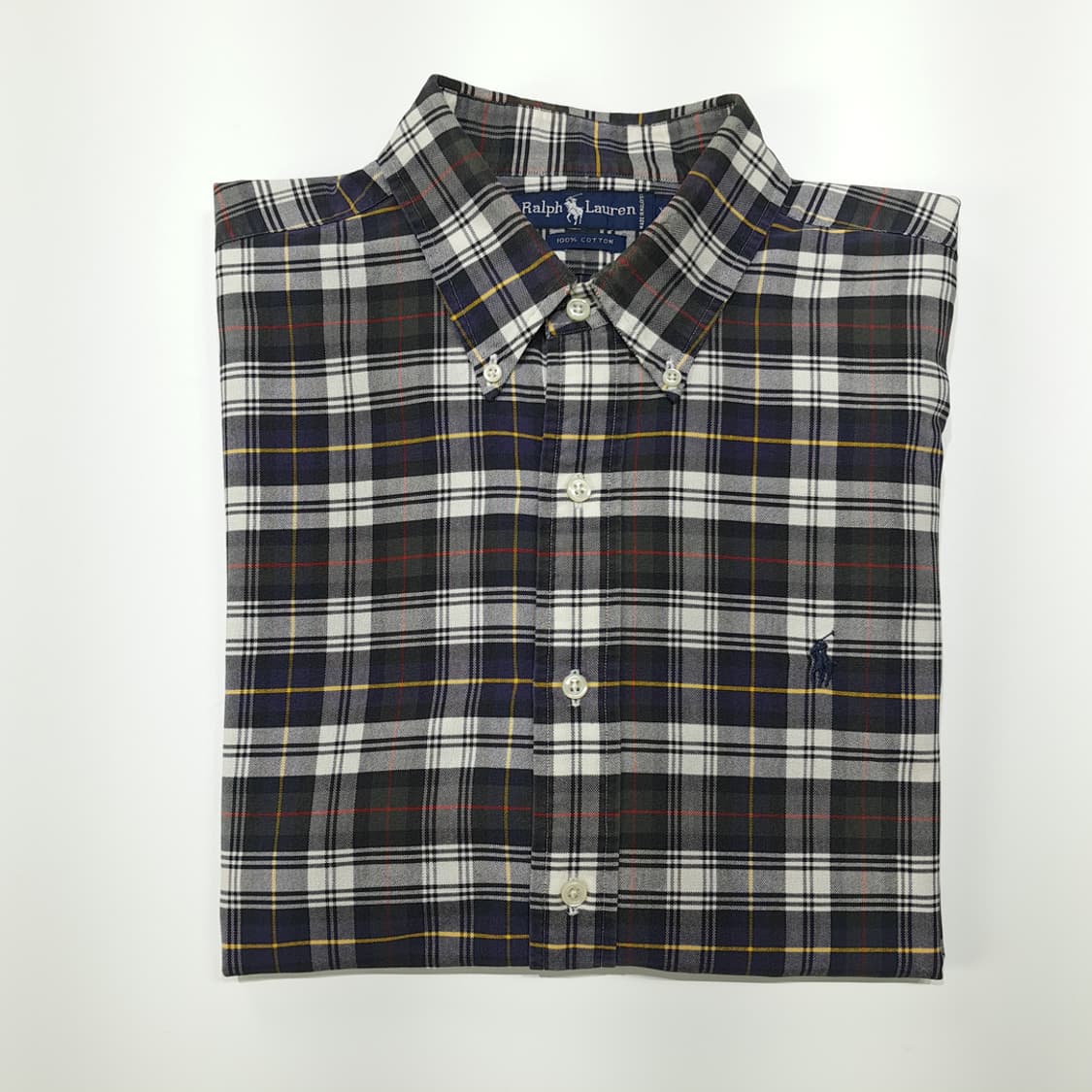 CN854 XL 폴로 랄프로렌 모던 블랙워치 타탄체크 긴팔 셔츠 남방 상품이미지9