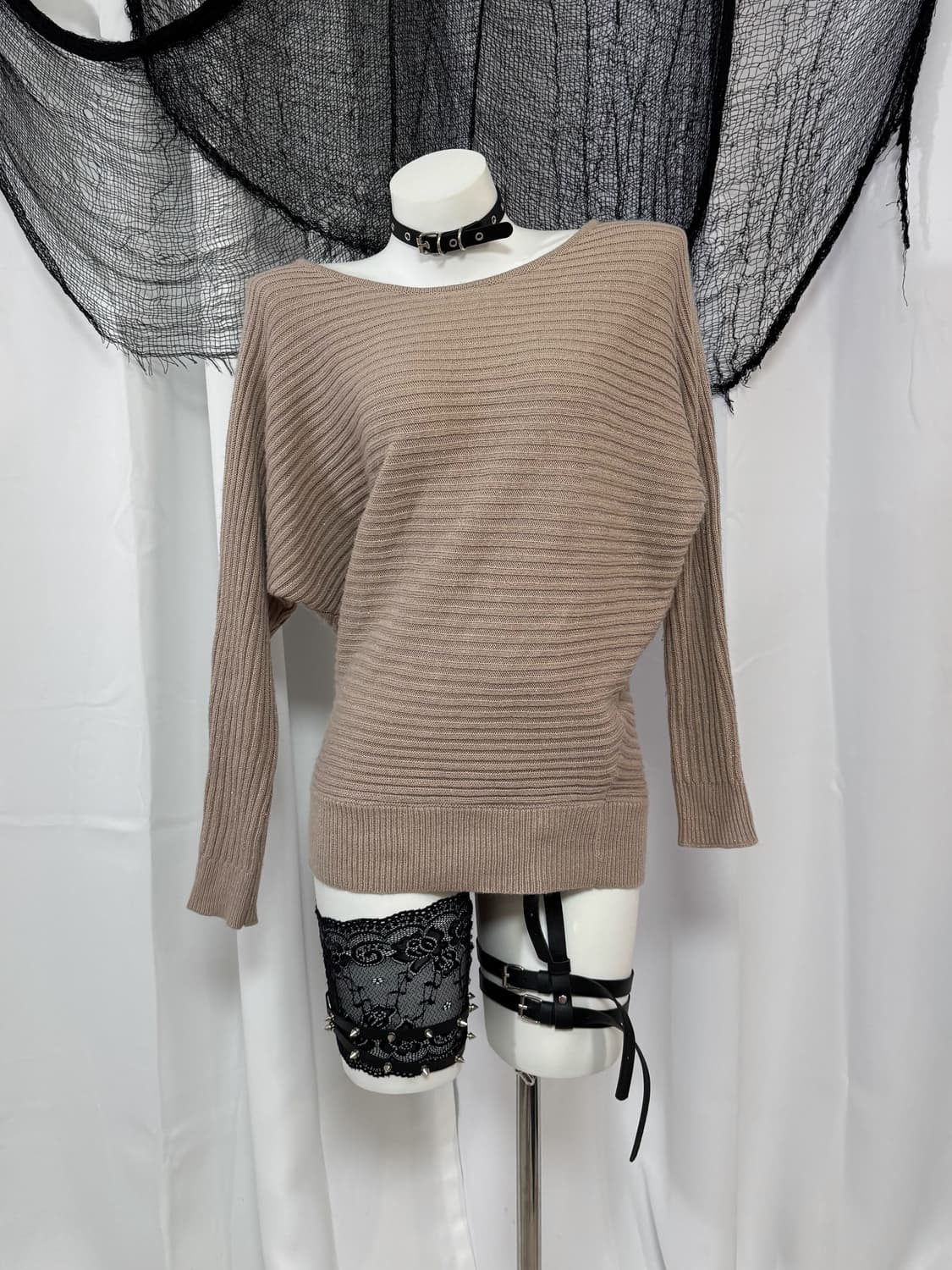 beige glitter knit 상품이미지2