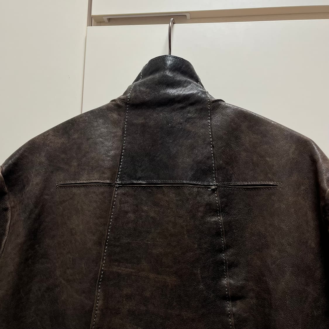 19aw 트랜짓 하이넥 램스킨 자켓 상품이미지5