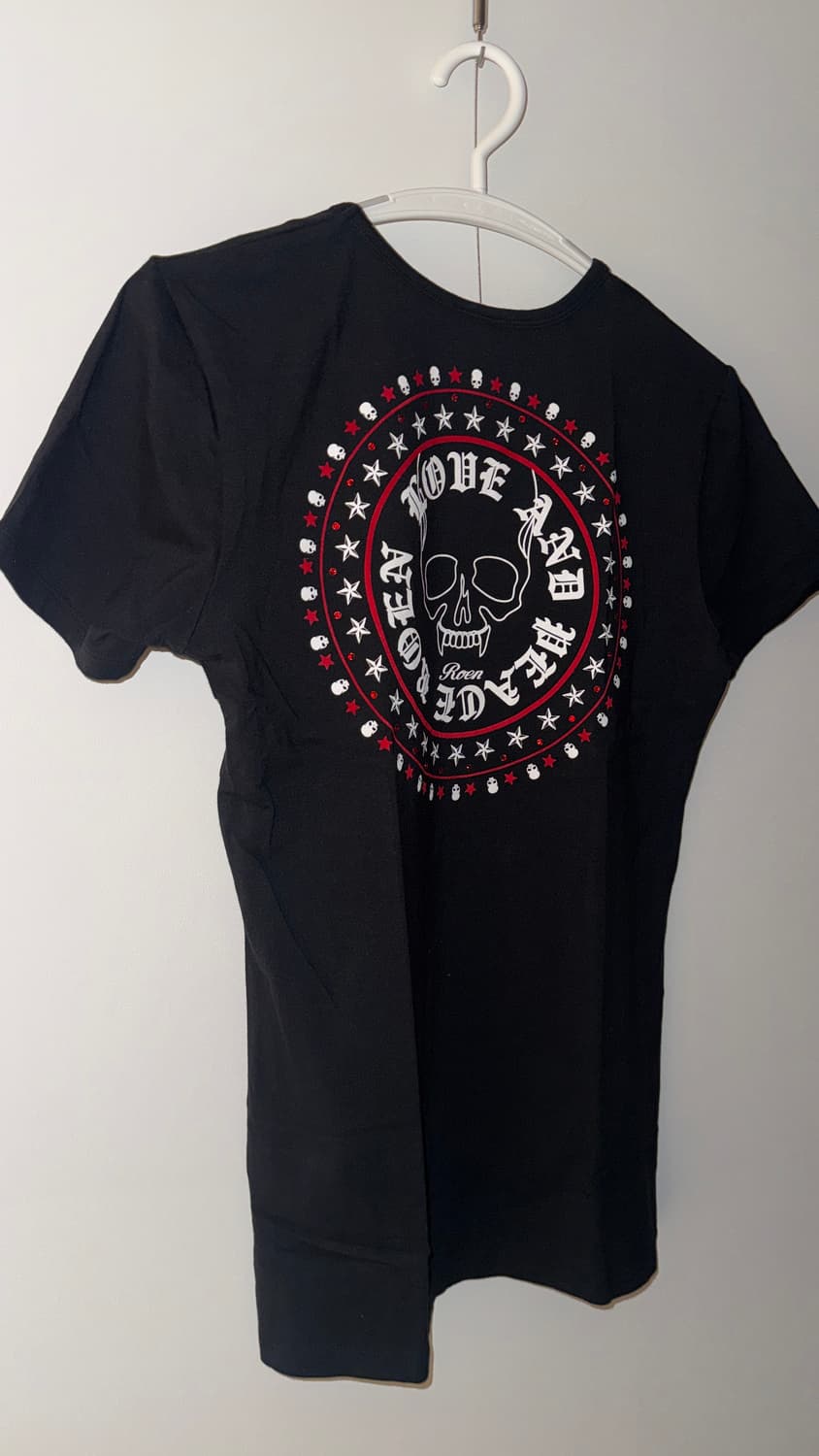 Roen Skull Beaded Graphic T-Shirt Black 상품이미지6