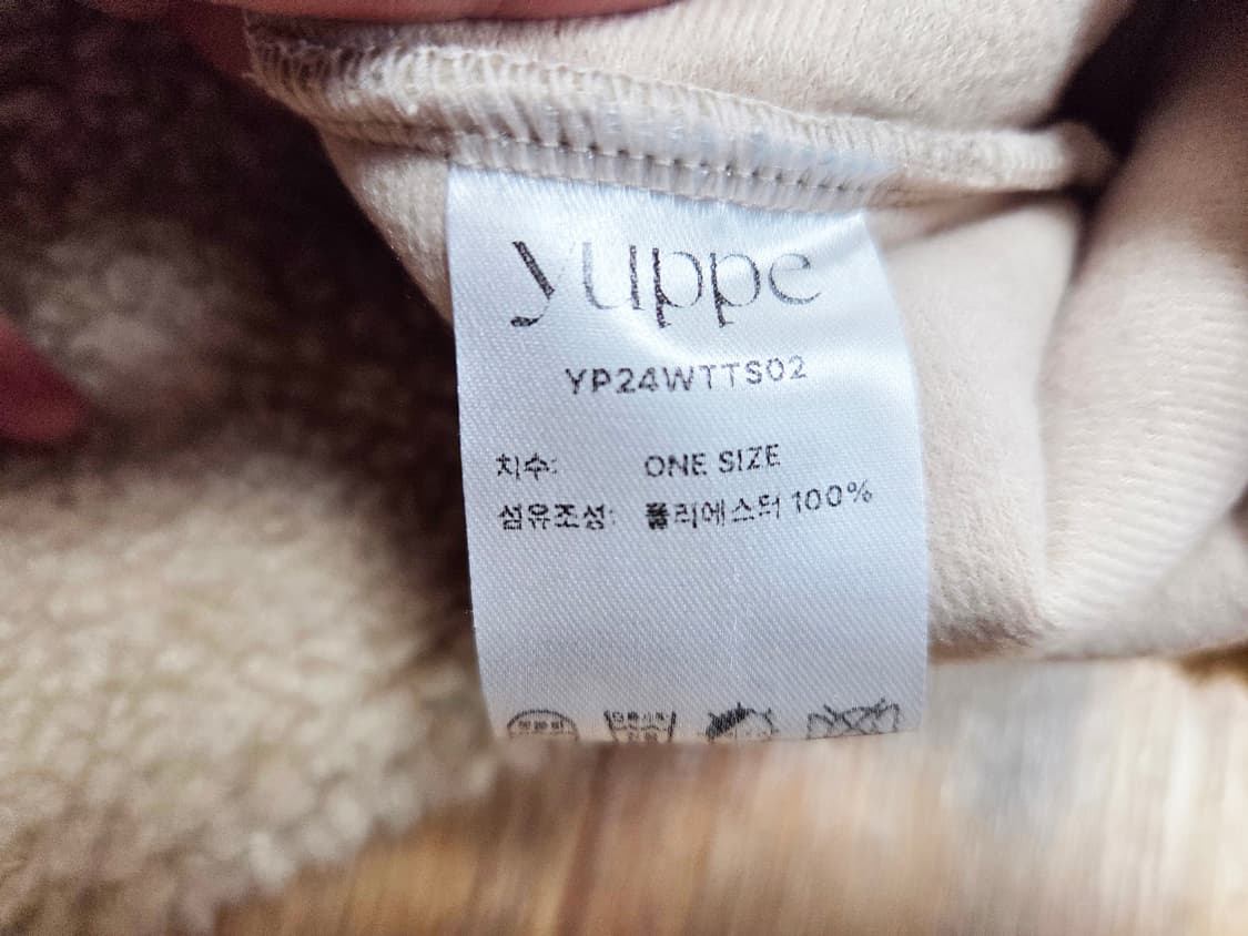 엽페(YUPPE) 플라워 플리스 반집업티 프리사이즈 새상품 상품이미지9