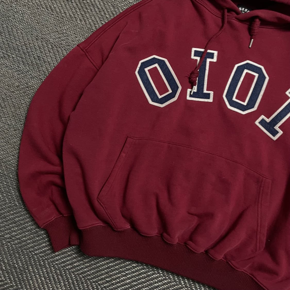 OIOI 빅로고 박시핏 후드 티셔츠 레드y 5260 상품이미지4