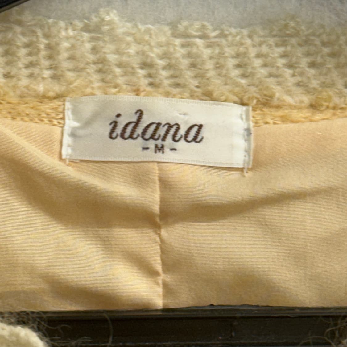 IDANA JPN  여성 부클레 모헤어 옐로 트위드 자켓 (M) 상품이미지2