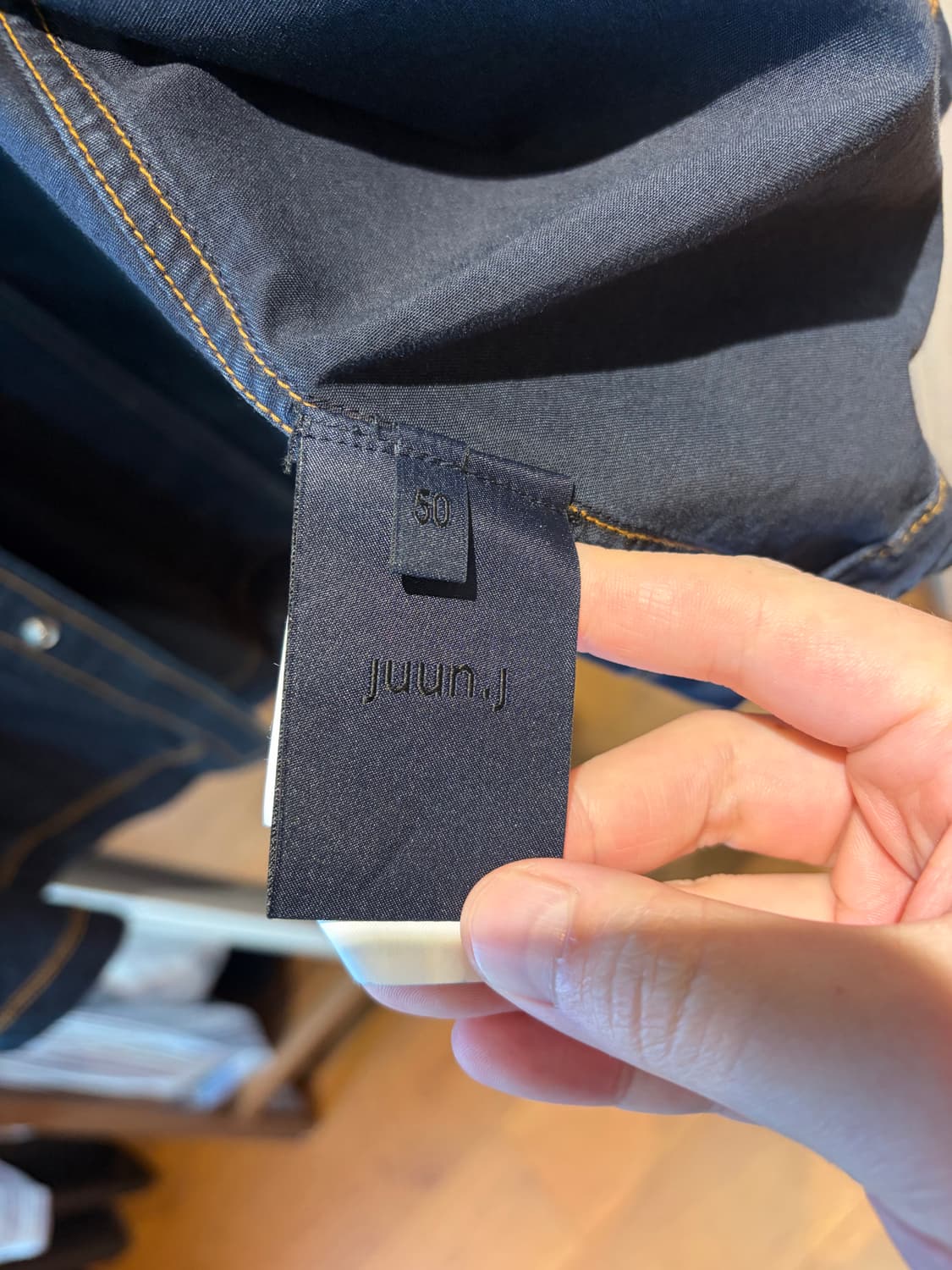 준지 25SS 코튼 데님라이크 반팔 셔츠 50 (준지 옷걸이 증정) 상품이미지5