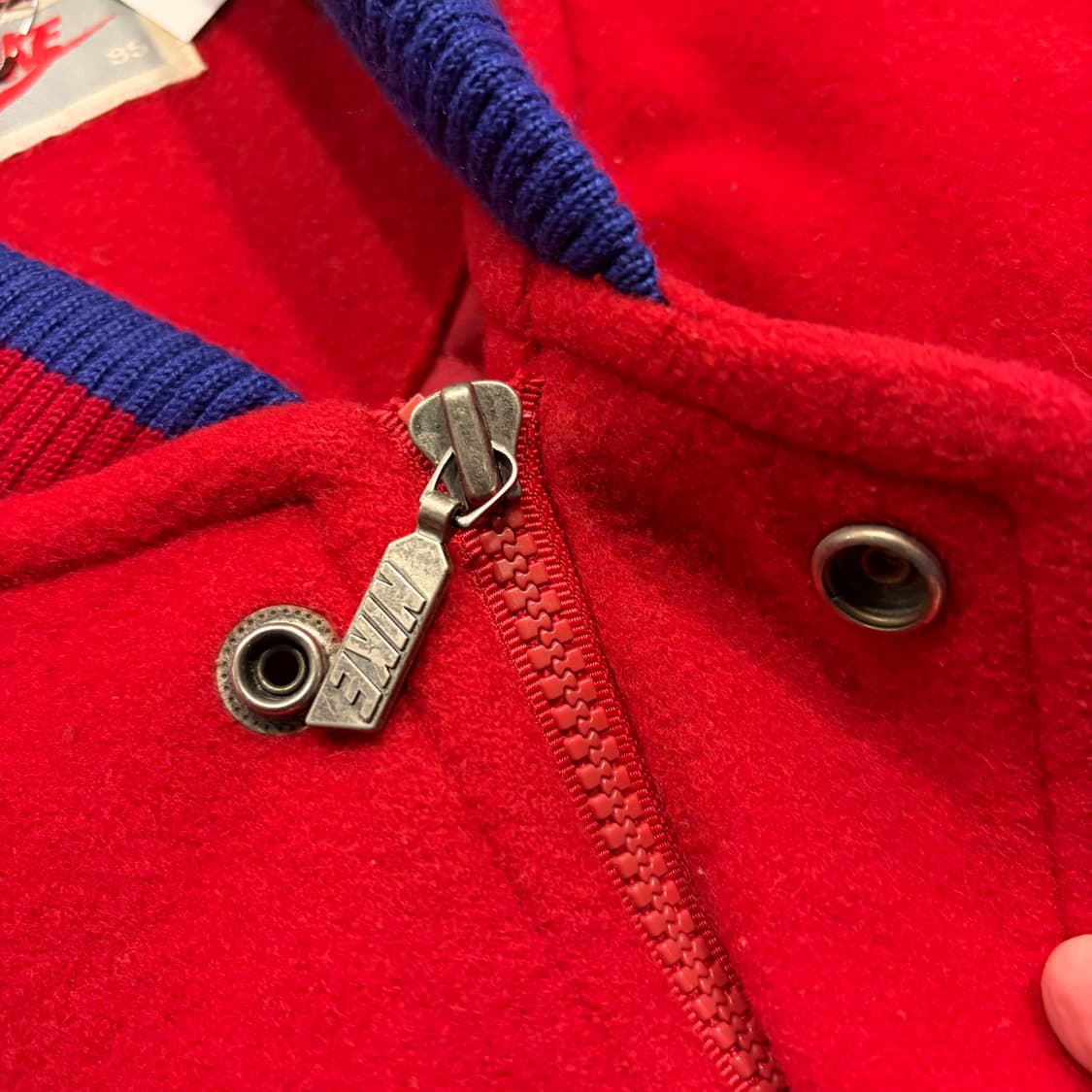 [95] 90s 나이키 올드스쿨 소가죽 스타디움 바시티 자켓 D482 상품이미지5