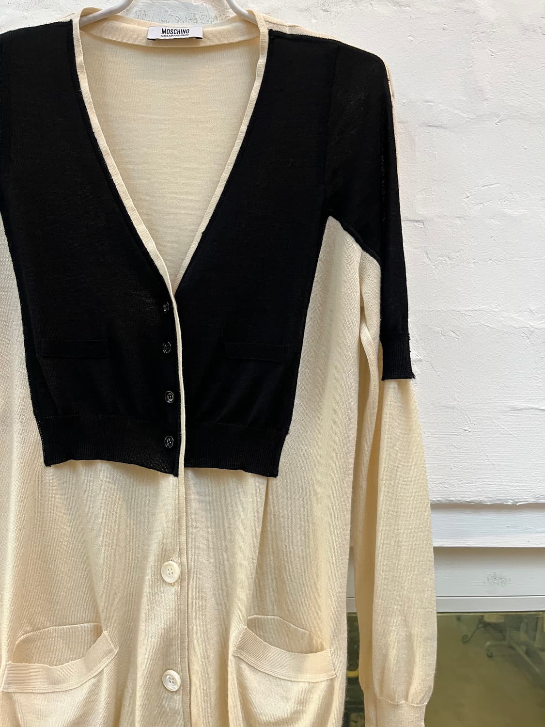 Moschino virgin wool 패턴 가디건 85 상품이미지3