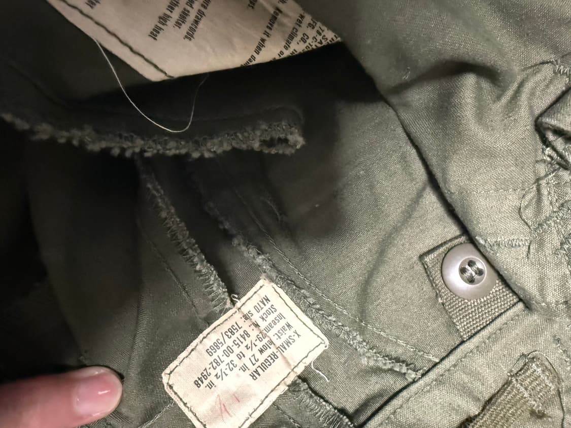 미군 m65 바지 27인치 상품이미지3