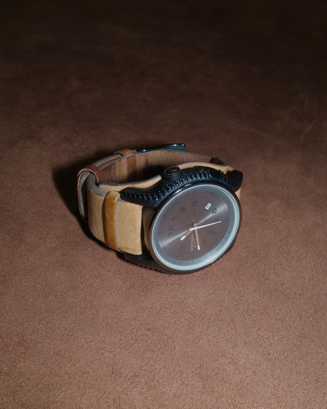 디젤 빈티지 레더 시계 워치 상품이미지1