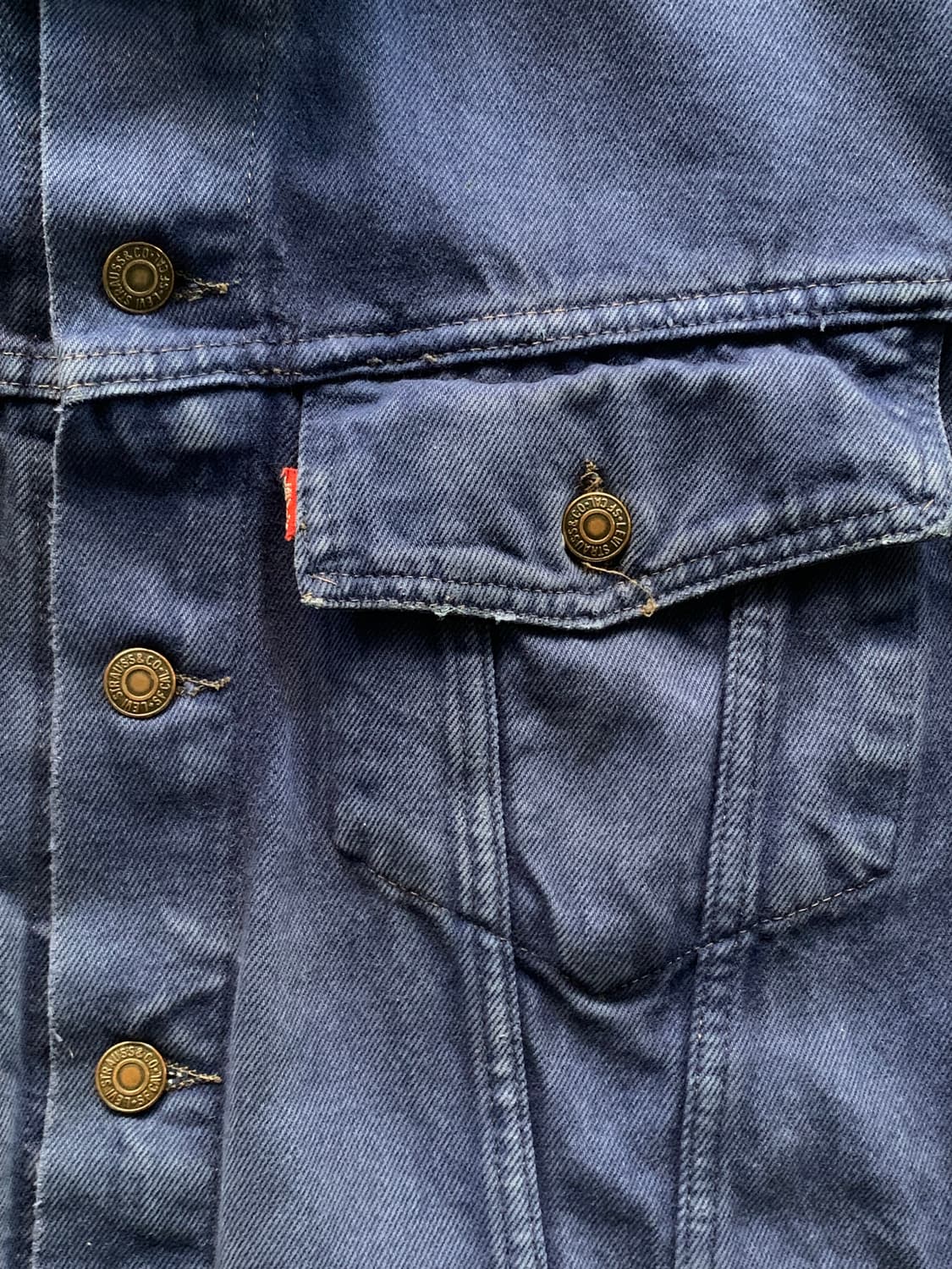 90s 리바이스 70598 빅 패치 데님 트러커 자켓 상품이미지3