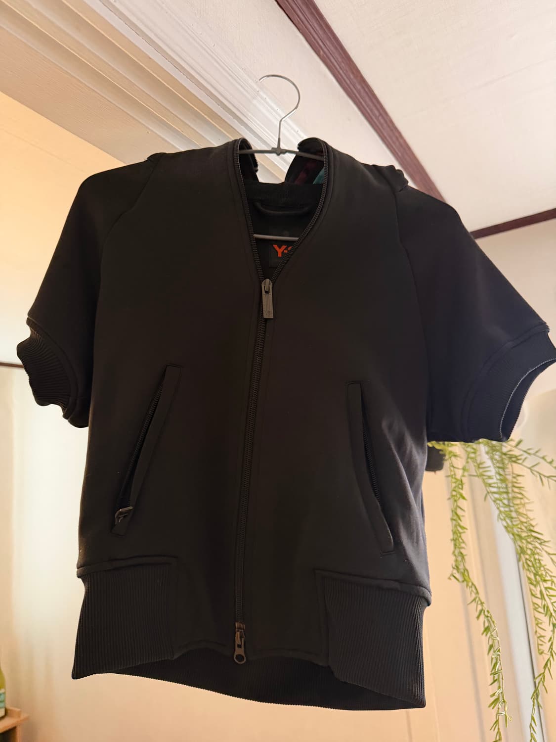 Y-3 short sleeve  hoodie zip up XS 상품이미지1