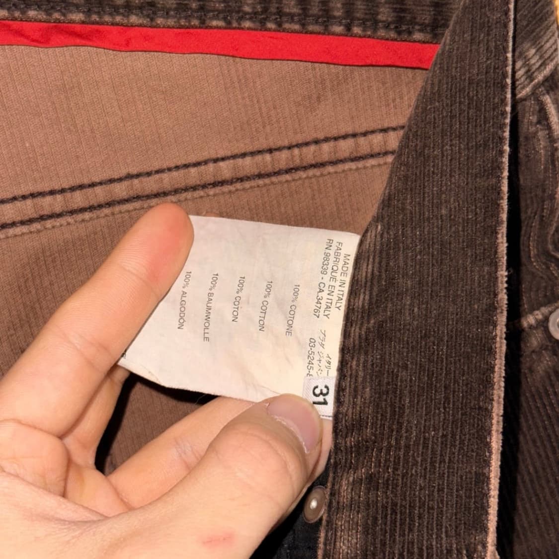 [31] 프라다 코듀로이 팬츠 상품이미지8
