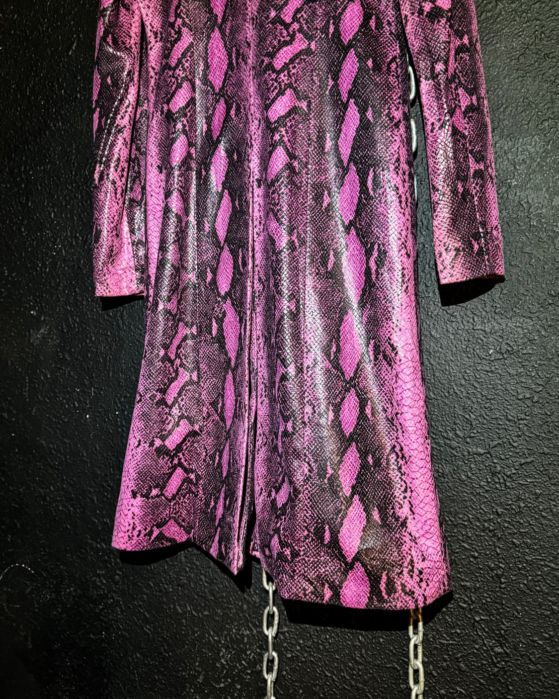 ROSE BUD – Pink Python Long Coat 상품이미지7