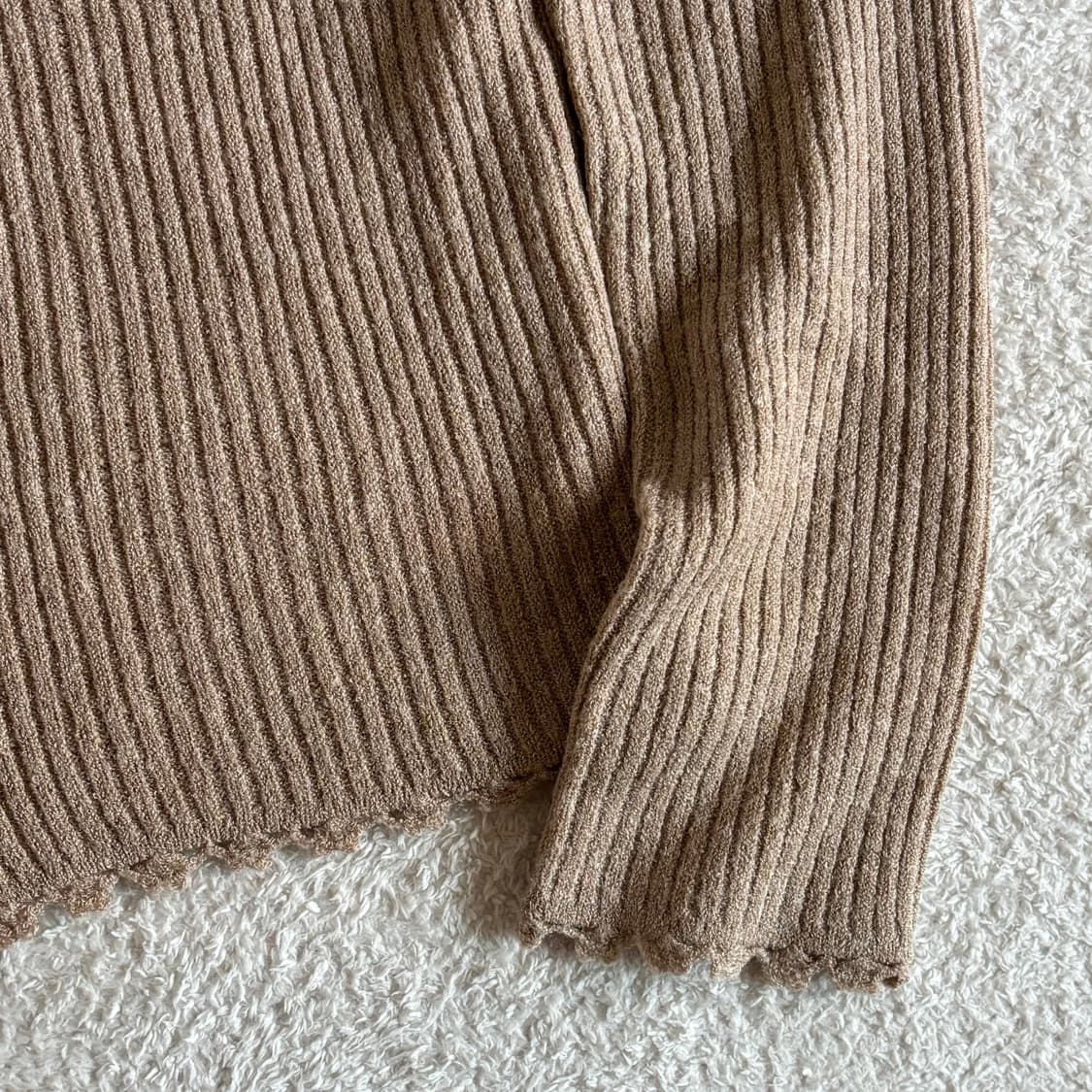 일본빈티지 peyton place 골지 작사 가디건 상품이미지3