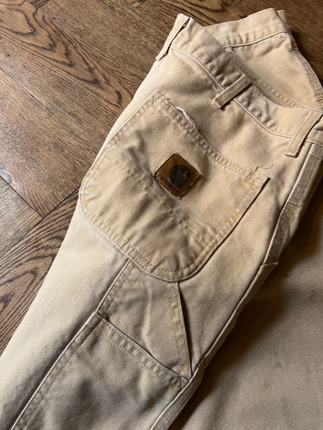 [36]칼하트 USA WET 밀 베이지 싱글니 워크팬츠 상품이미지6