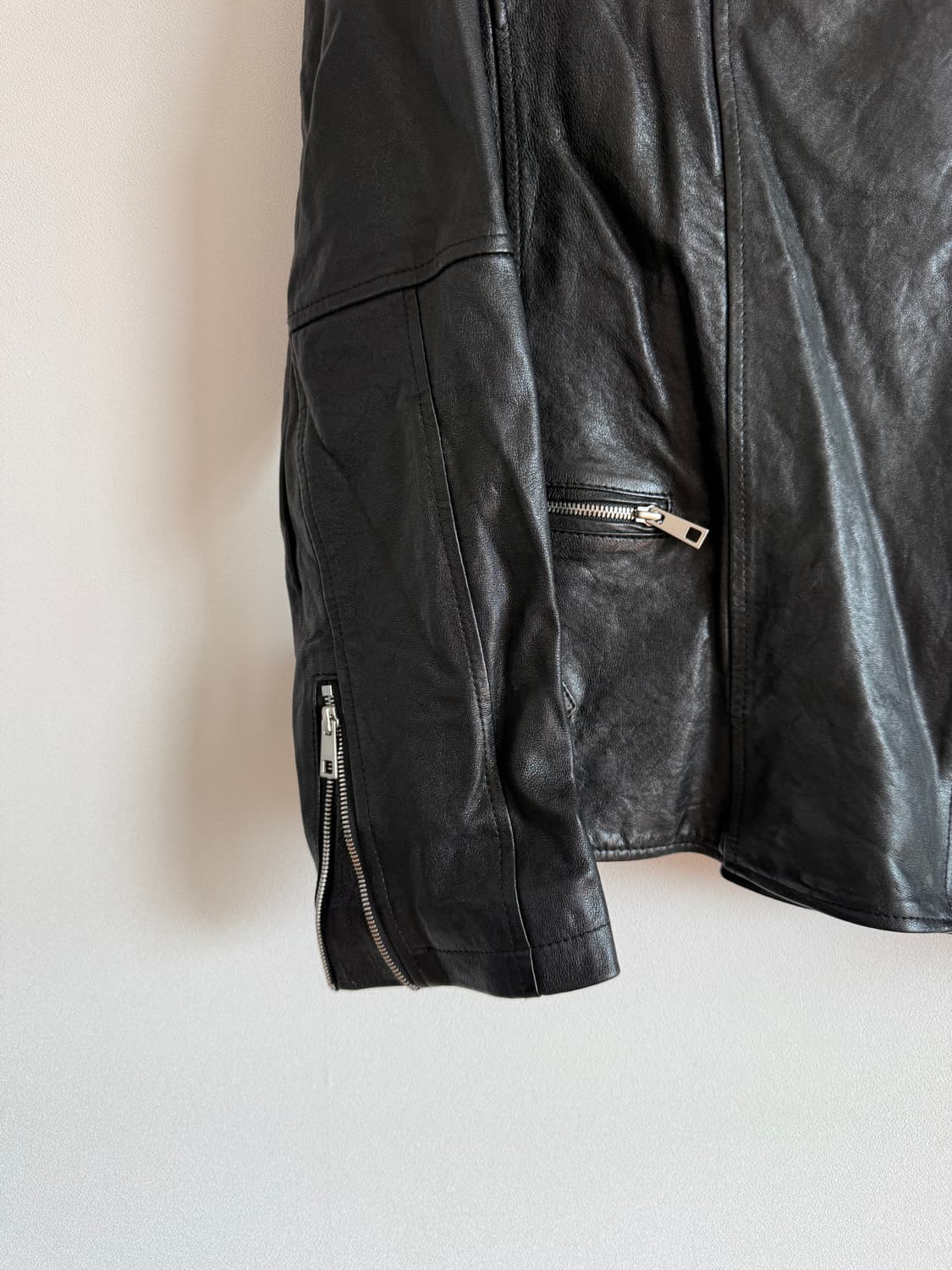 Pre owned 이태리 레더 자켓 상품이미지4