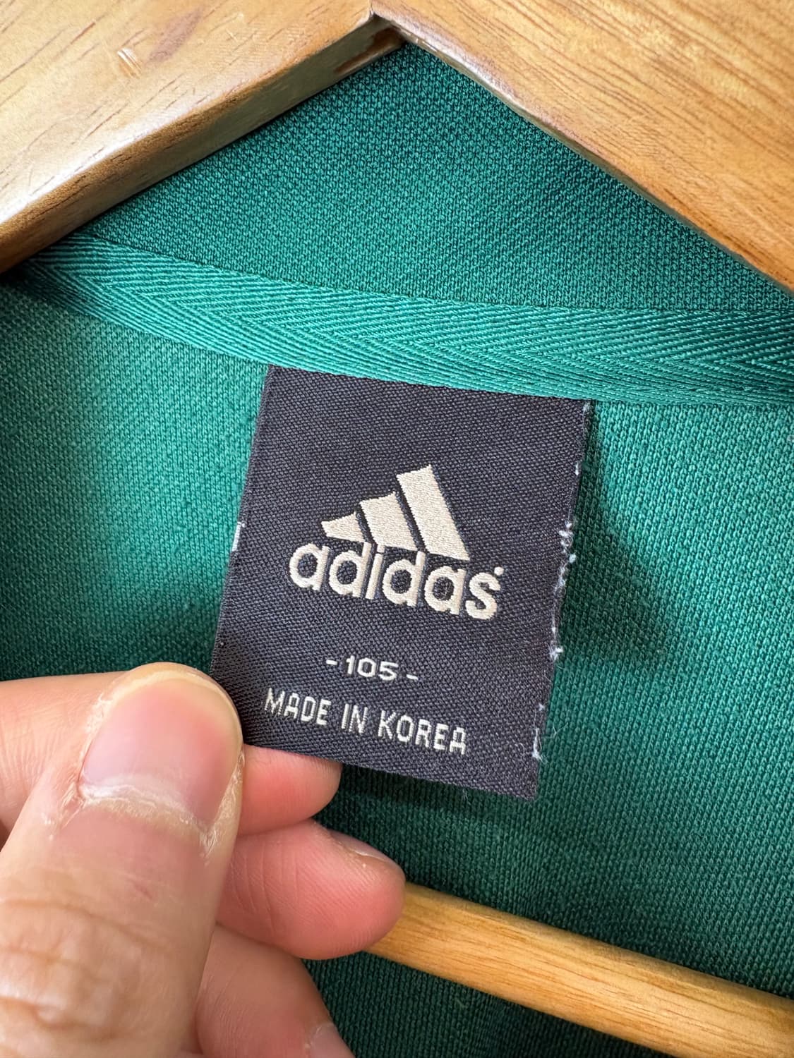 아디다스 빈티지 삼선 트랙탑 져지 그린 상품이미지5