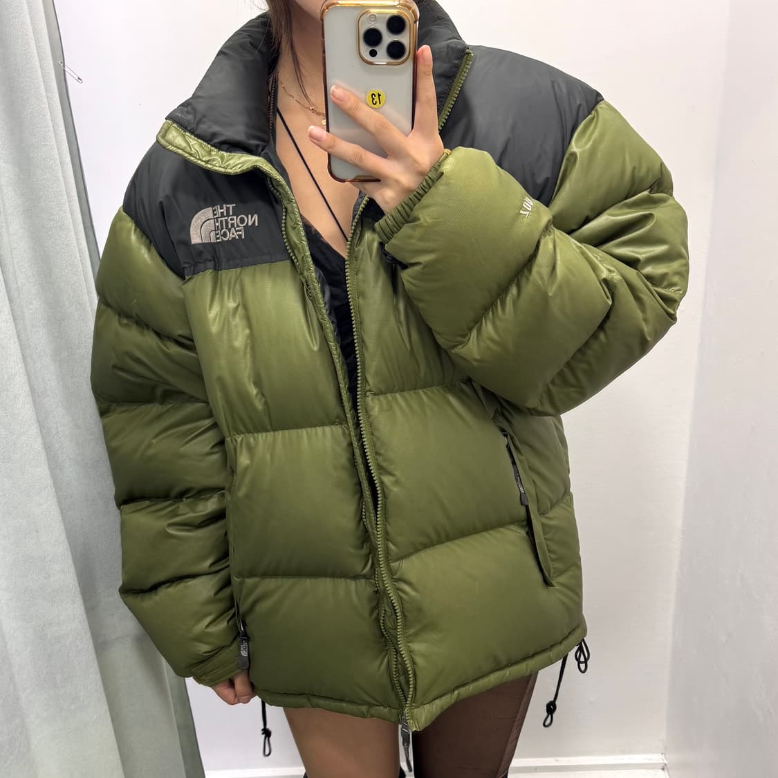 노스페이스 눕시 그린 패딩 상품이미지2