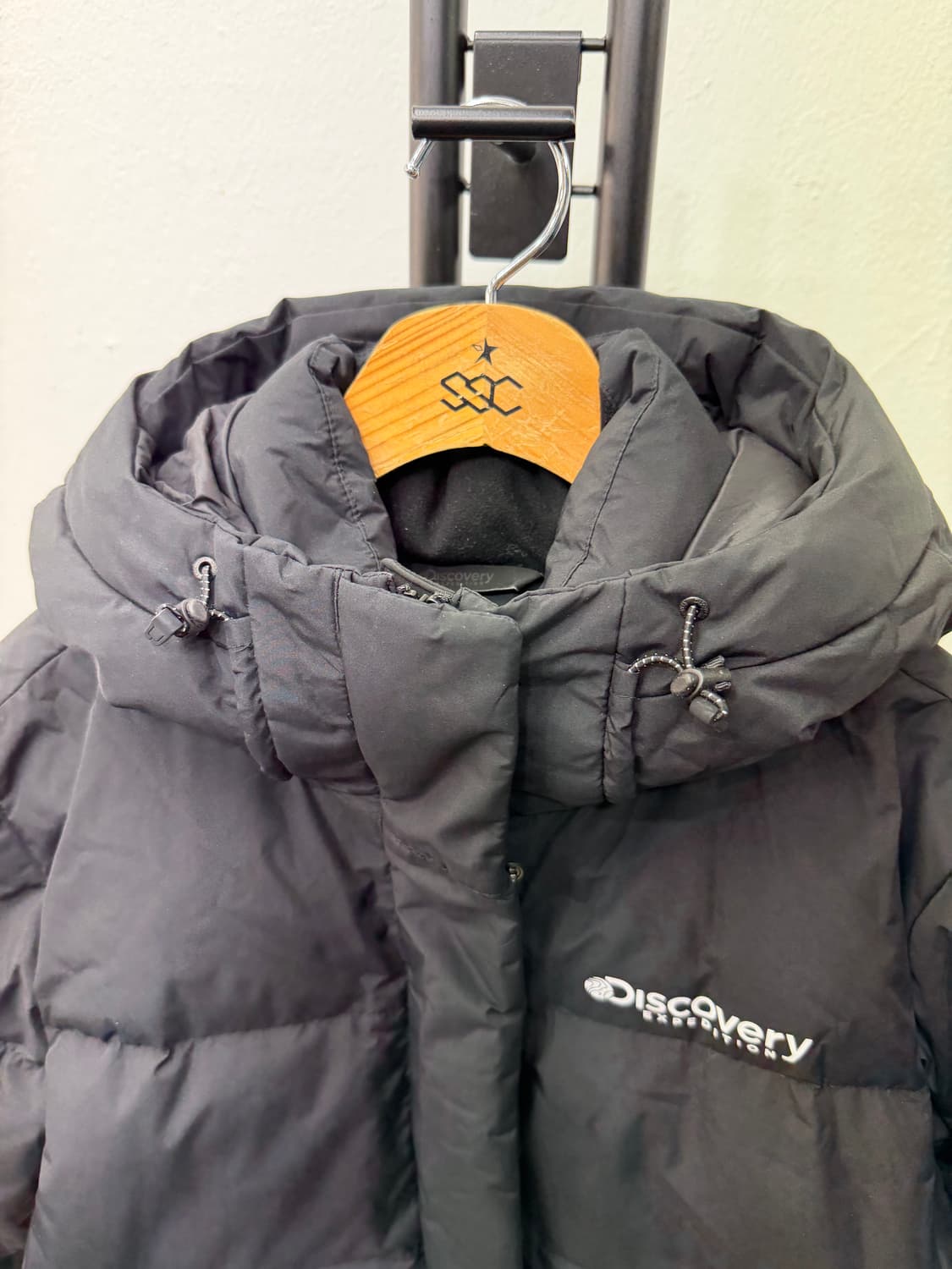 정품) 디스커버리 블랙 롱패딩 95 상품이미지5