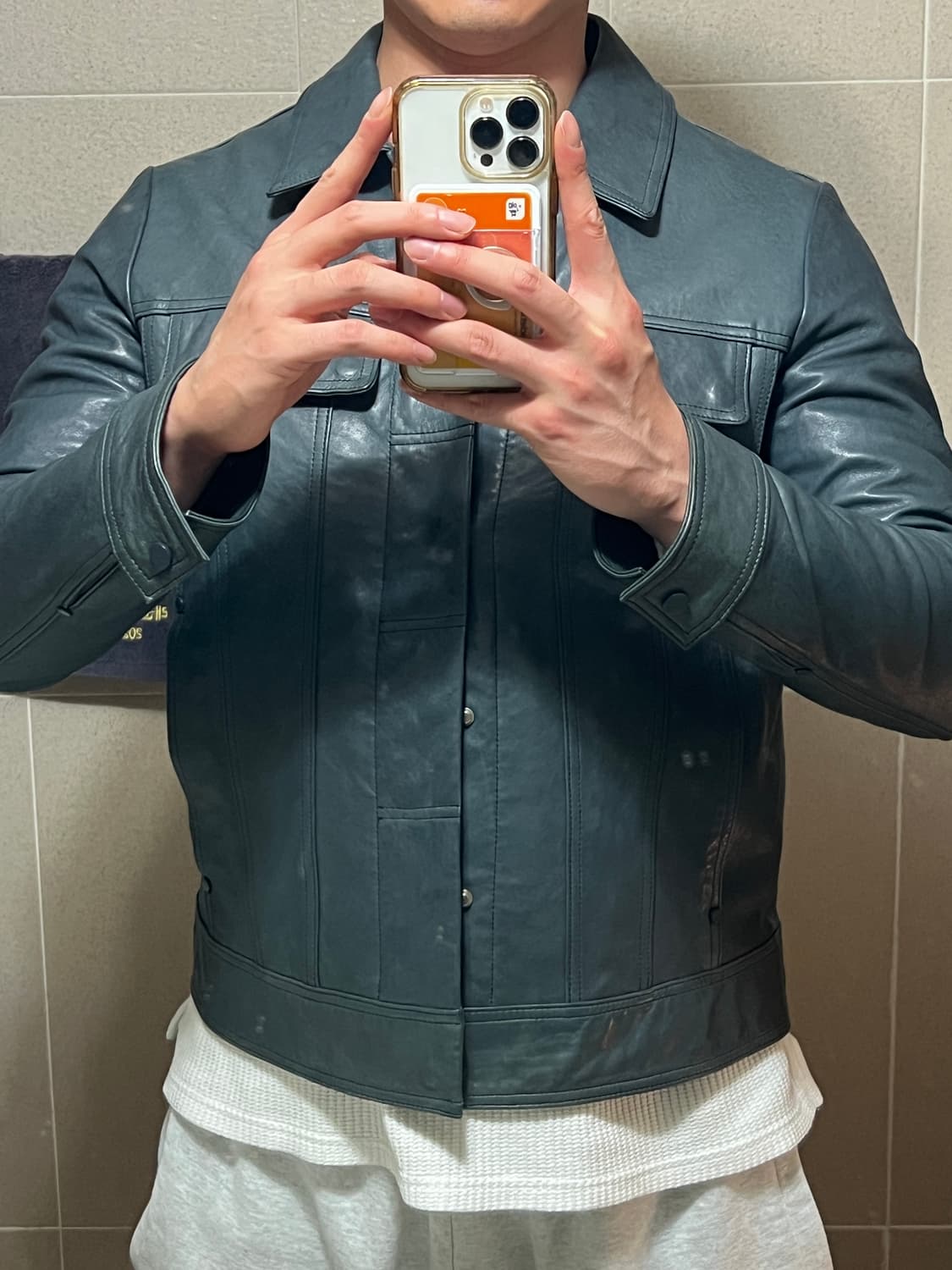 지오송지오 양가죽자켓 95사이즈(슬림100) 상품이미지5