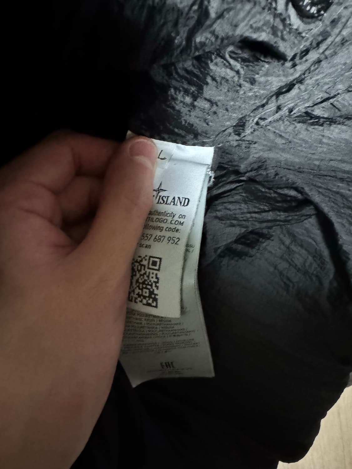 [L] 스톤아일랜드 크링클랩스 패딩 자켓 집업 후드 롱패딩 경량패딩 상품이미지6