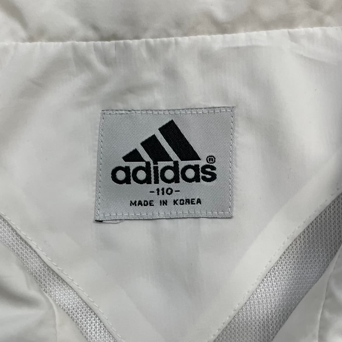 아디다스 올드스쿨 화이트 배색 바람막이 자켓 상품이미지3