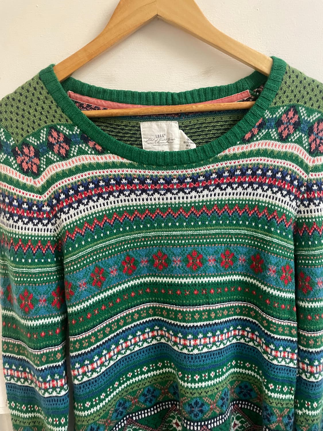 H&M 상위 L.O.G.G.라인 페어아일니트 상품이미지5