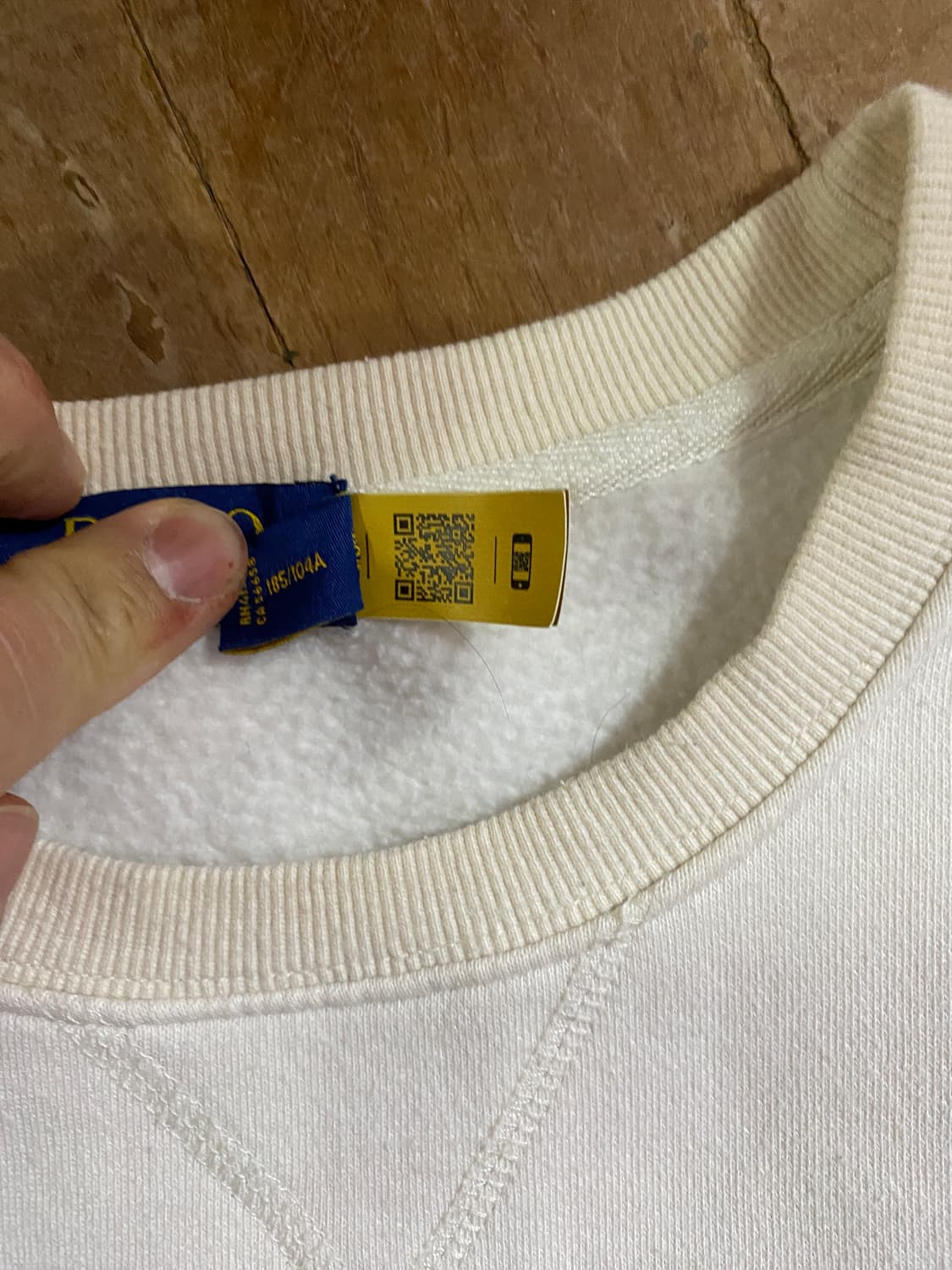 폴로 랄프로렌 흰색 기모 맨투맨 XL (1035) 상품이미지3