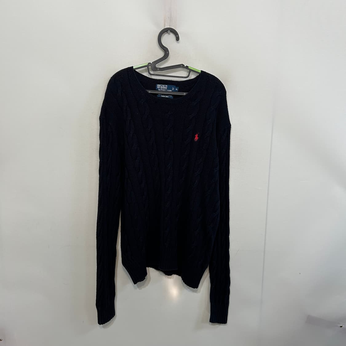 폴로 랄프로렌 남성 케이블 니트 XL 네이비 상품이미지1