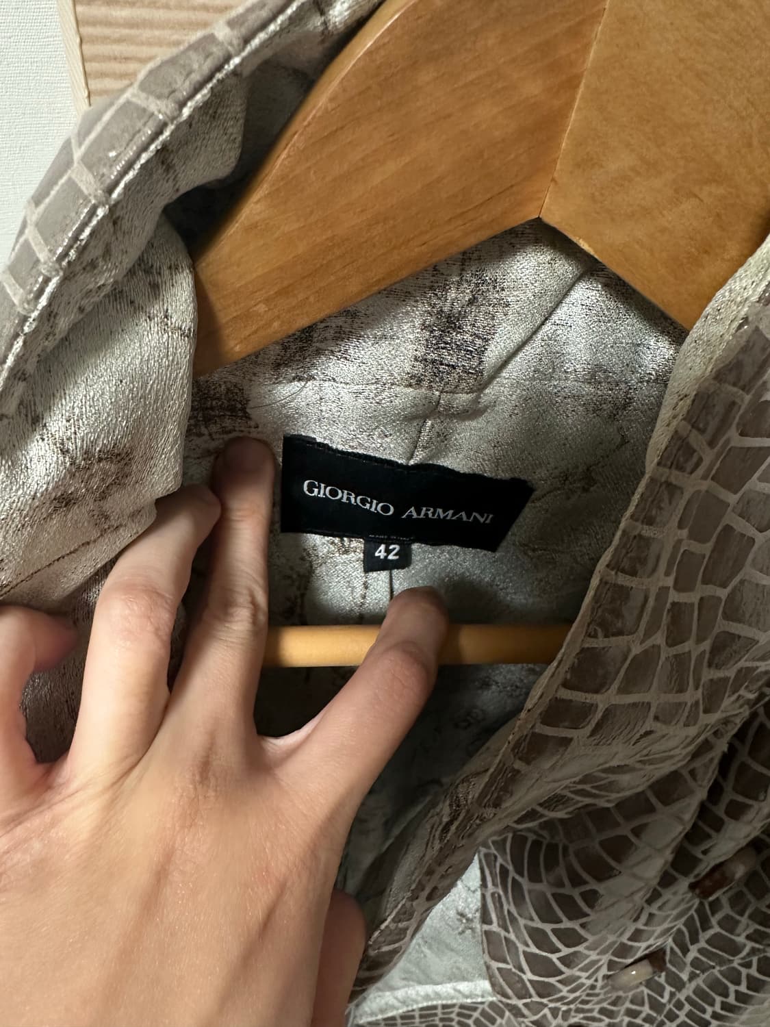 조르지오 아르마니 가죽자켓 사이즈42 (정품, 착샷0) 상품이미지3
