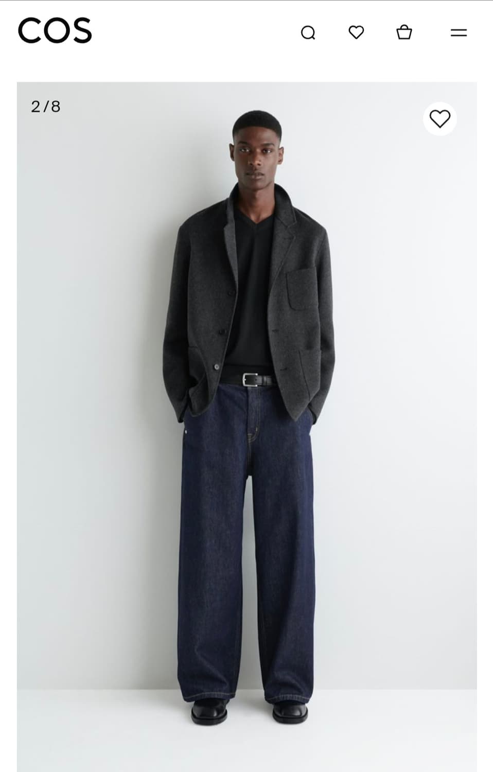 COS 와이드 레그 데님 트라우저(28) 상품이미지2
