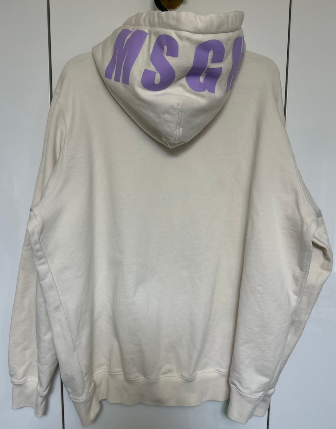 MSGM 아이보리 후드티 남여공용 상품이미지3