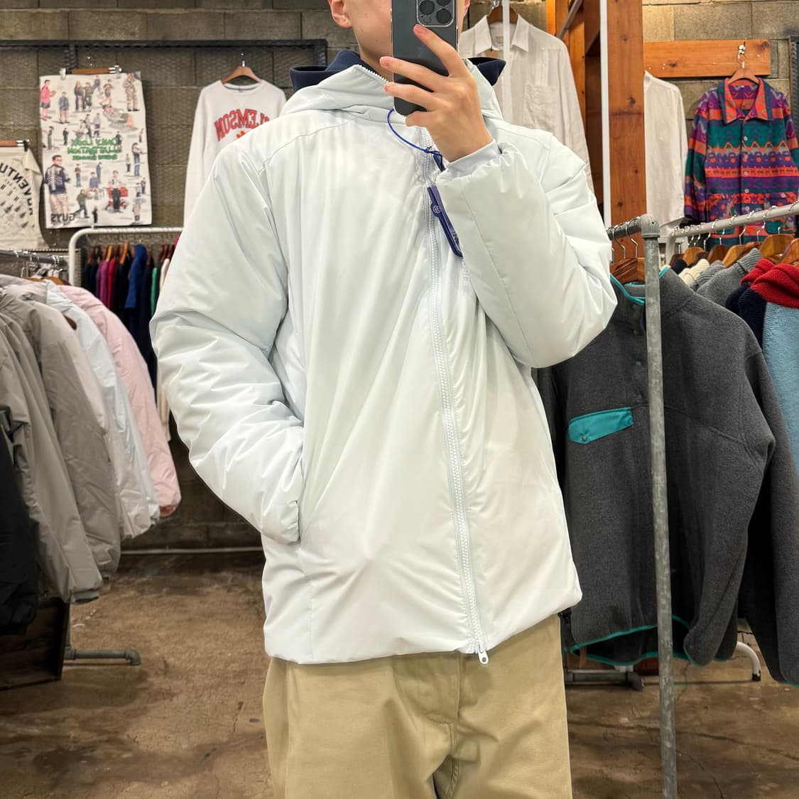 (새상품) 스톤소프트 경량 후드 패딩 점퍼 상품이미지4