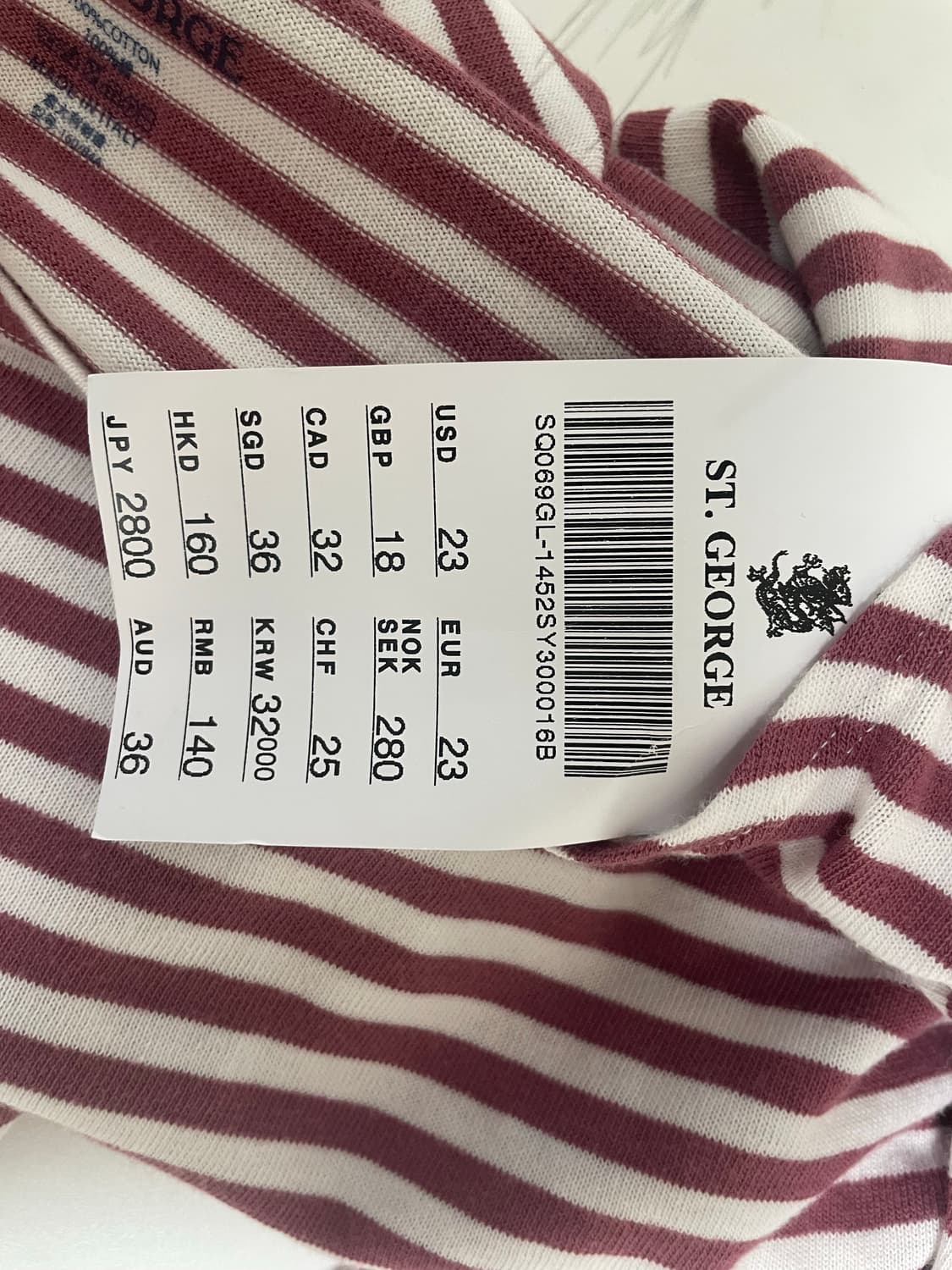 브랜디멜빌 레드 스트라이프 슬리브 상품이미지2